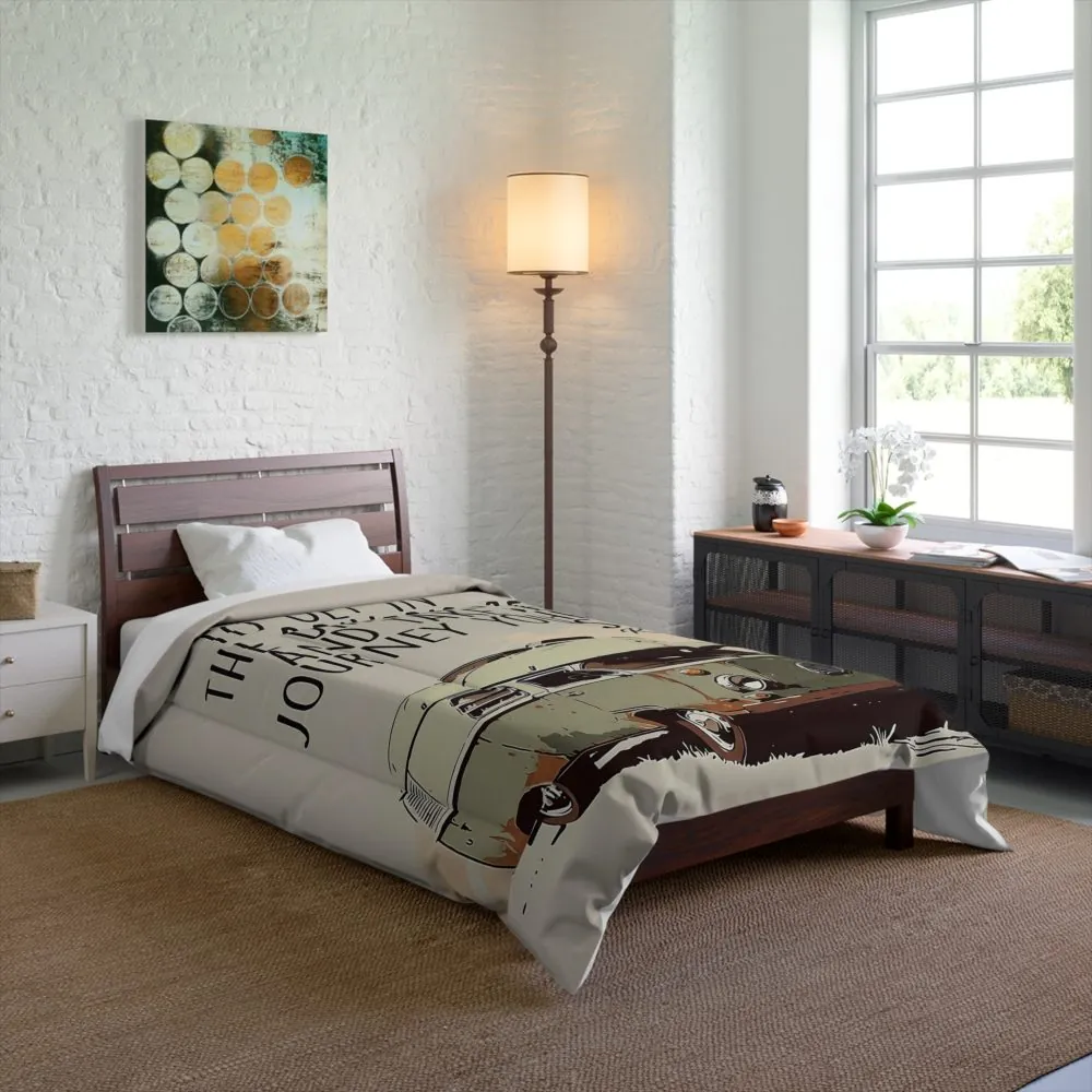 12623138066005405424_2048.jpeg Comforter – "Sometimes You Need to Get in the Driver's Seat" Inspirational Travel Bedding