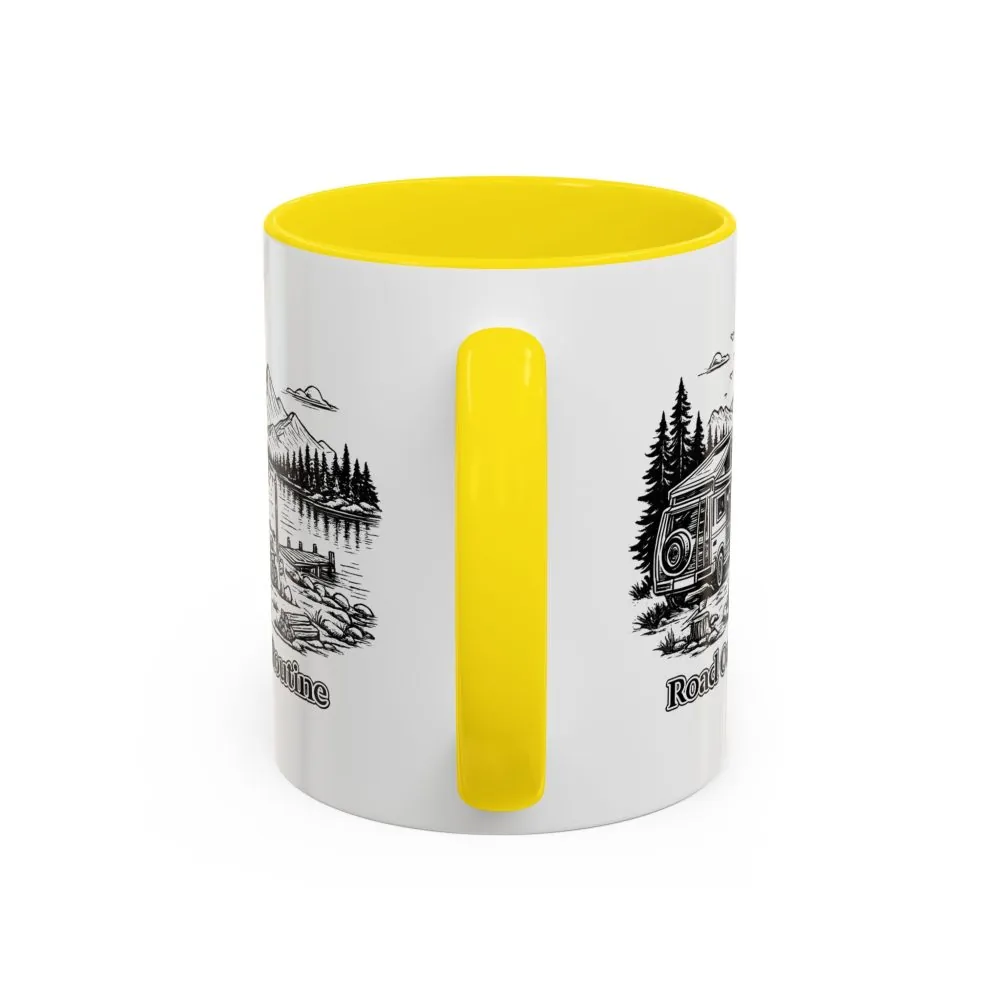 12623832809254368928_2048.jpeg Accent Coffee Mug (11, 15oz) — "Road Over Routine" Design Minimal-Line
