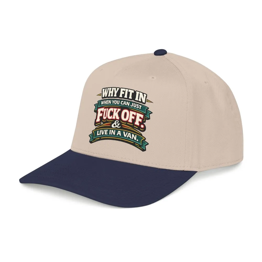 Baseball Cap - "Why Fit In" Design F**K-Line