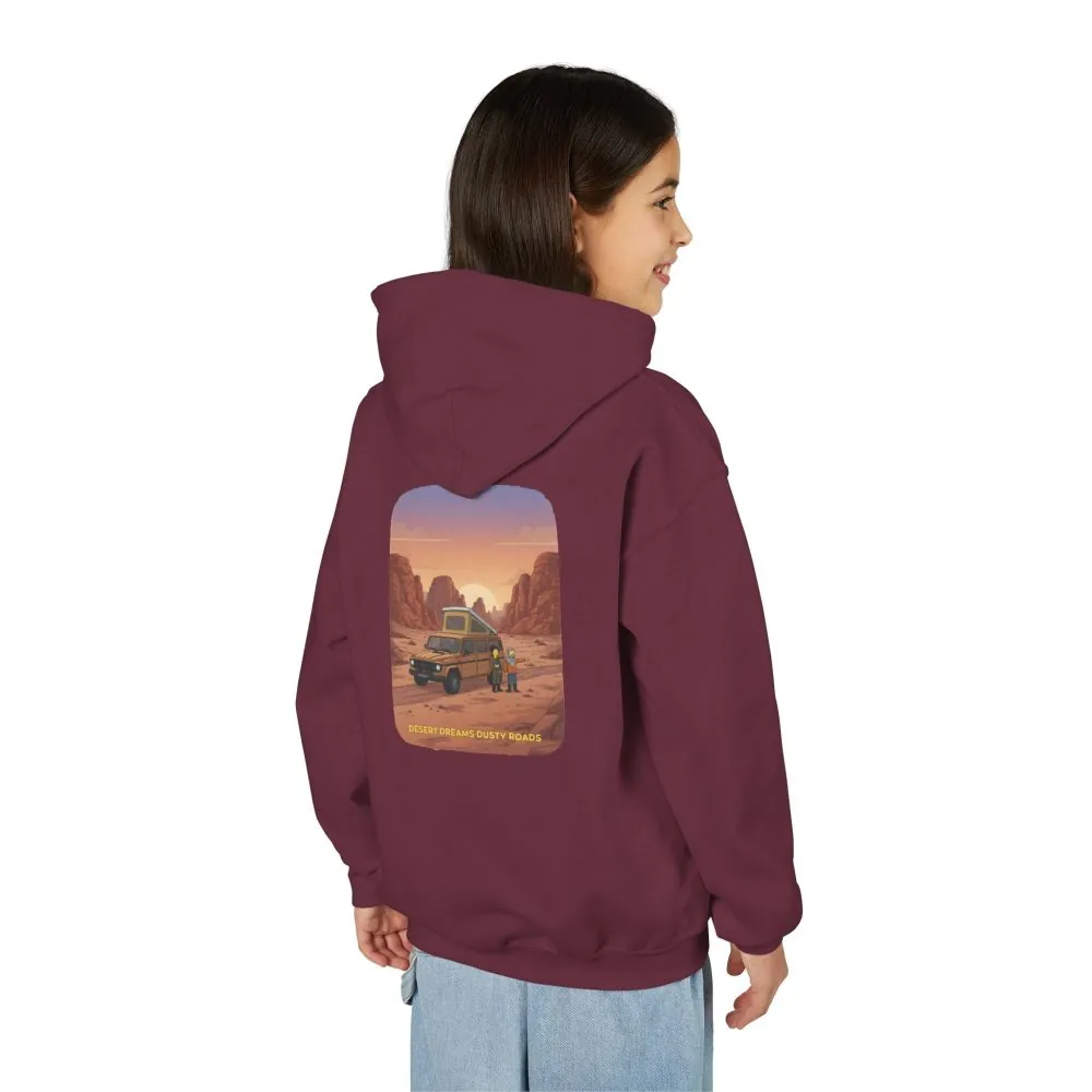 12637054549214276961_2048.jpeg Youth Hoodie(Gildan) – "Desert Dreams Dusty Roads" (Design Sitcom-Line)