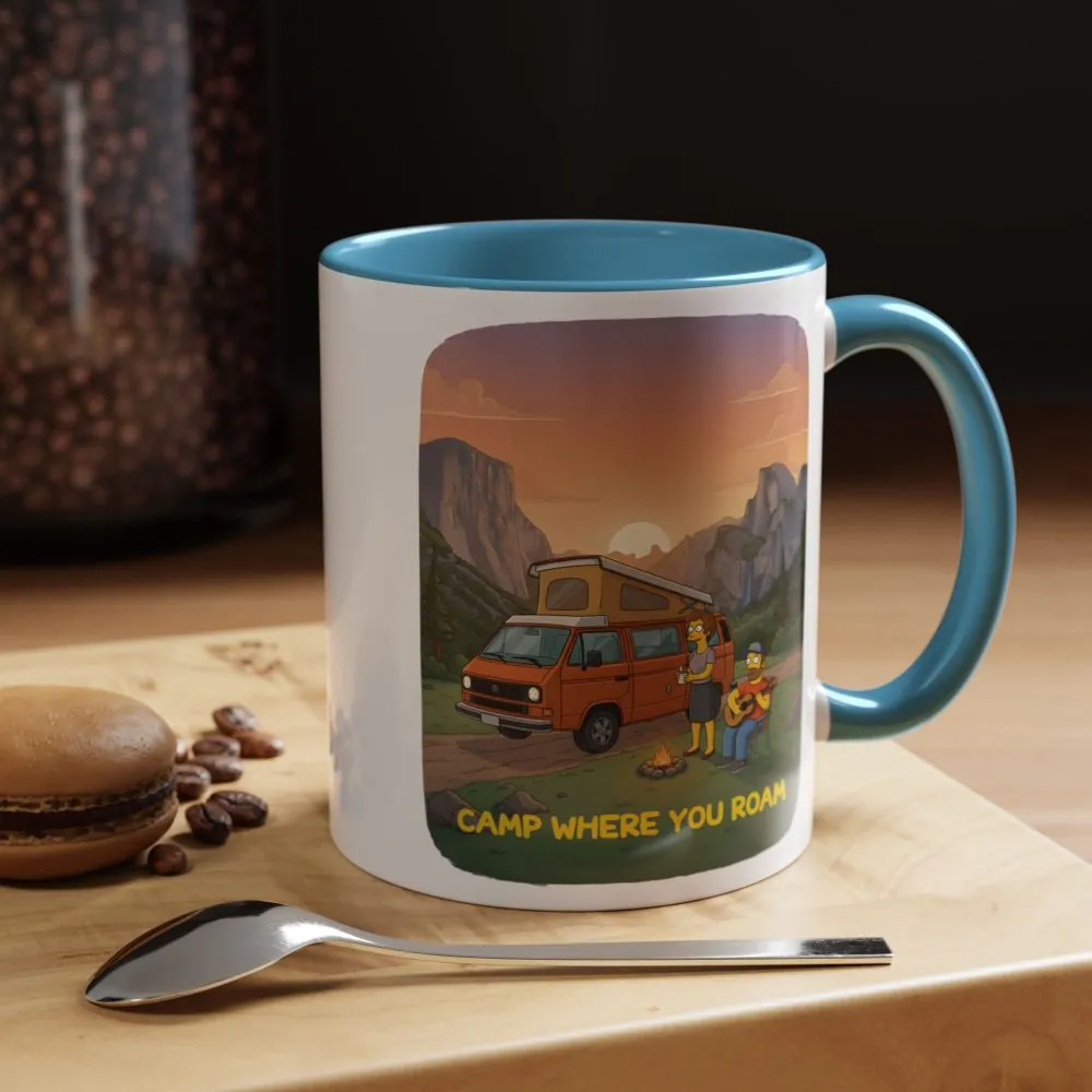 12690424930521768691_2048.jpeg Accent Coffee Mug (11, 15oz) — "Camp Where You Roam" Design Sitcom-Line