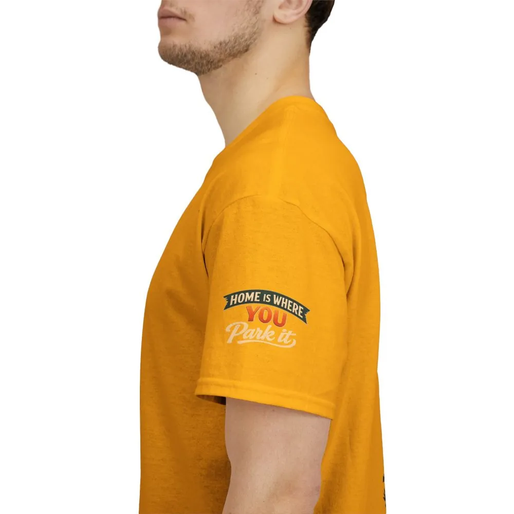 12705738131946877693_2048.jpeg Unisex Heavy Cotton Tee — "Hom Is Where You Park It" Design Scenic-Line