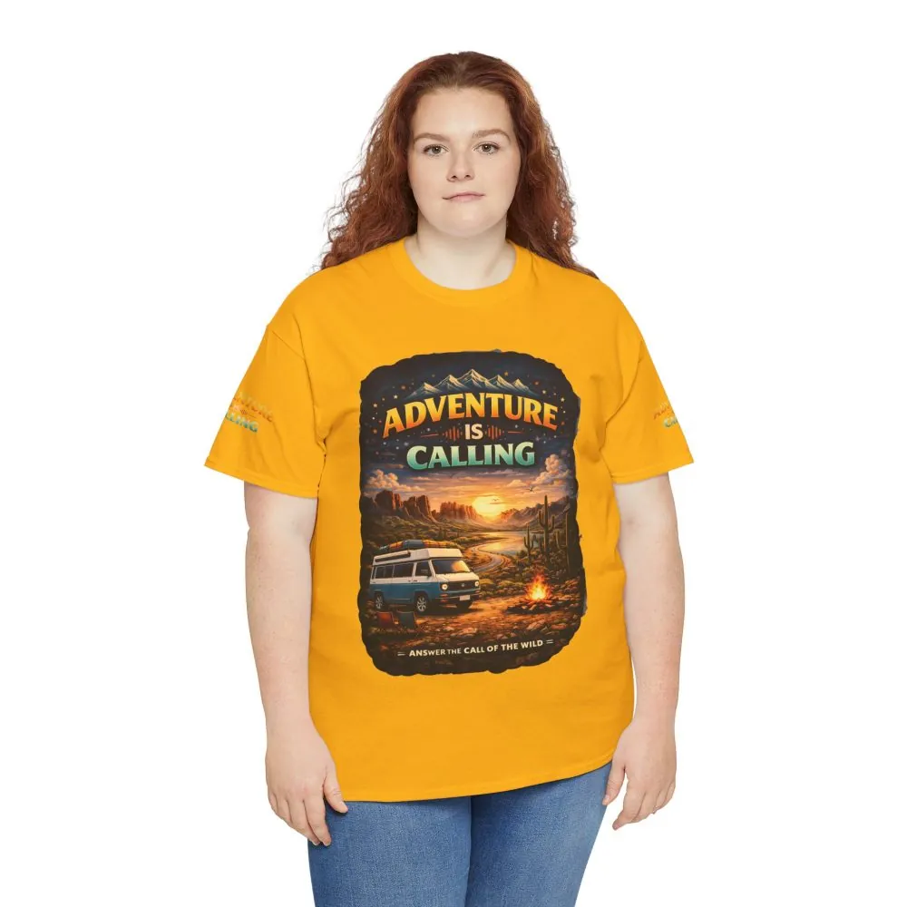 12713279878588499301_2048.jpeg Unisex Heavy Cotton Tee — "Adventure Is Calling" Design Scenic-Line