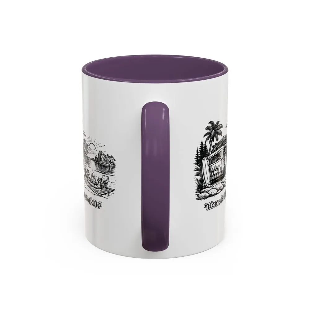 12732725239719259529_2048.jpeg Accent Coffee Mug (11, 15oz) — "Home Is Where You Park It" Design Minimal-Line
