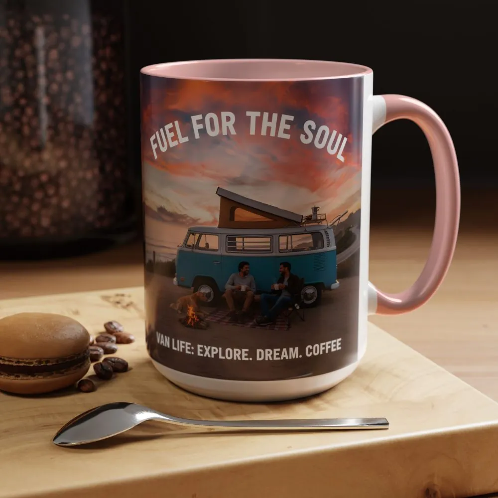 Accent Coffee Mug (11, 15oz) — "Fuel for the Soul"