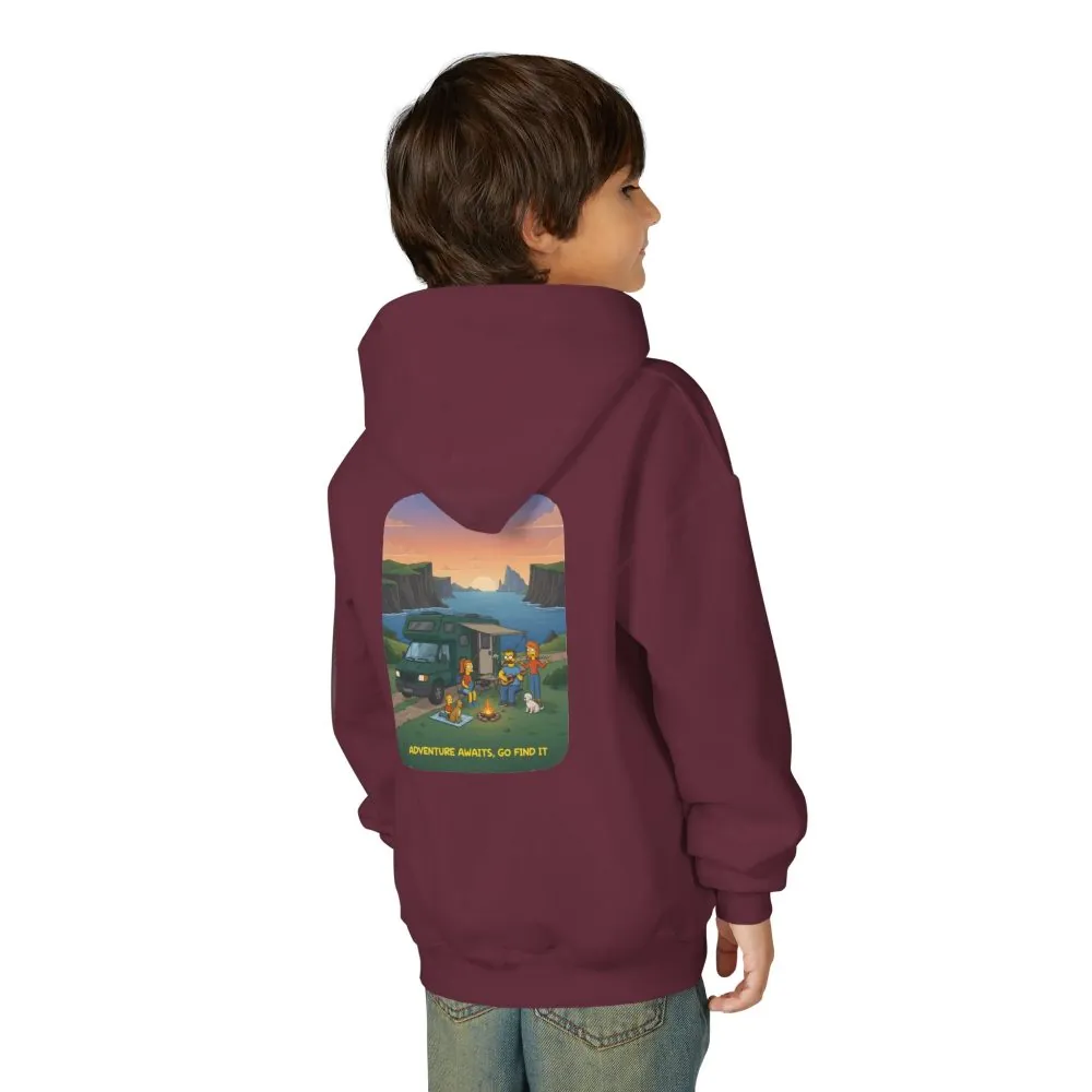 1275515015811830123_2048.jpeg Youth Hoodie(Gildan) – "Adventure Awaits-Go Find It" (Design Sitcom-Line)