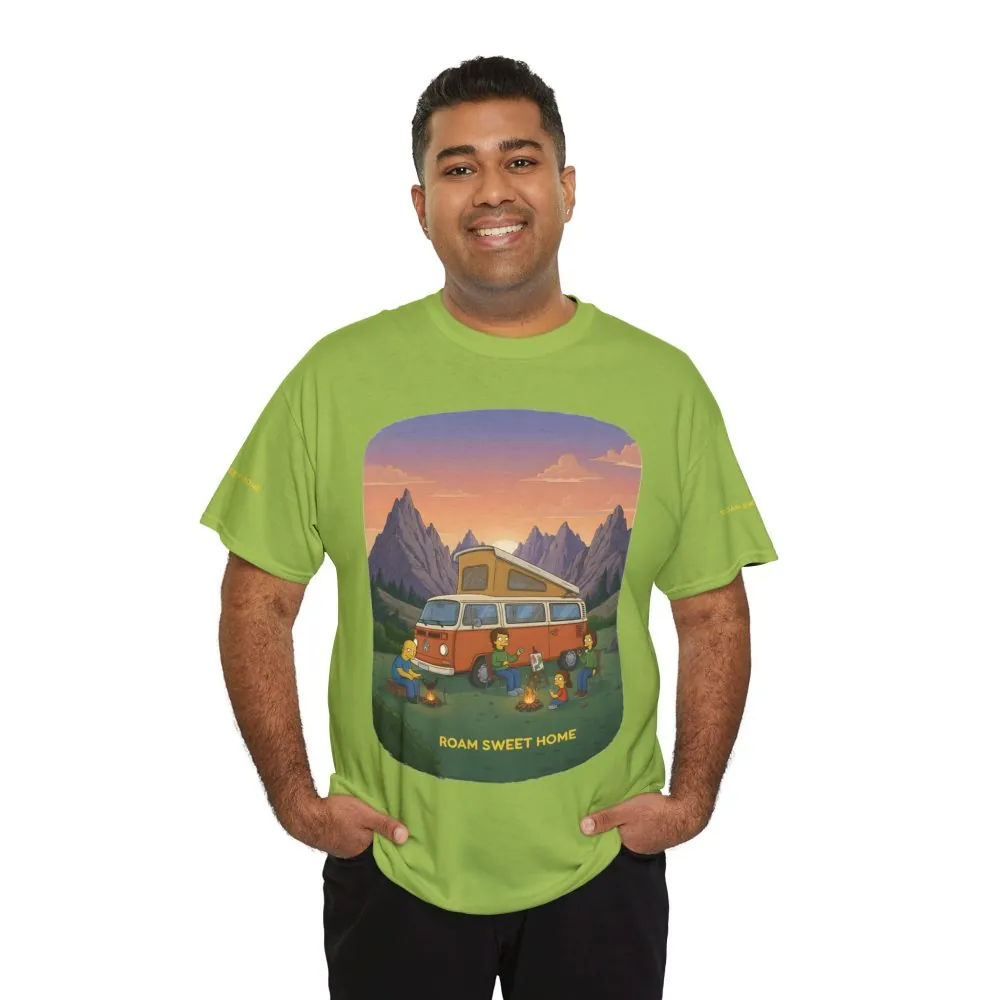 12783255397350765225_2048.jpeg Unisex Heavy Cotton Tee — "Roam Sweet Home" Design Sitcom-Line