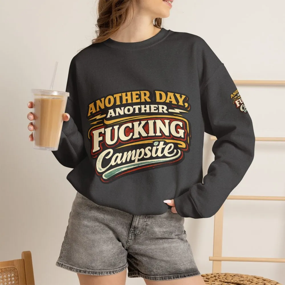Unisex Heavy Blend™ Crewneck Sweatshirt — "Another Day" Design F**K-Line