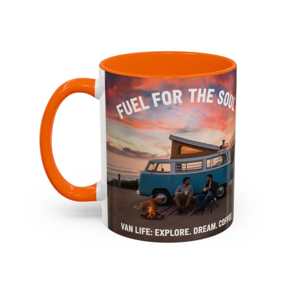 Accent Coffee Mug (11, 15oz) — "Fuel for the Soul"