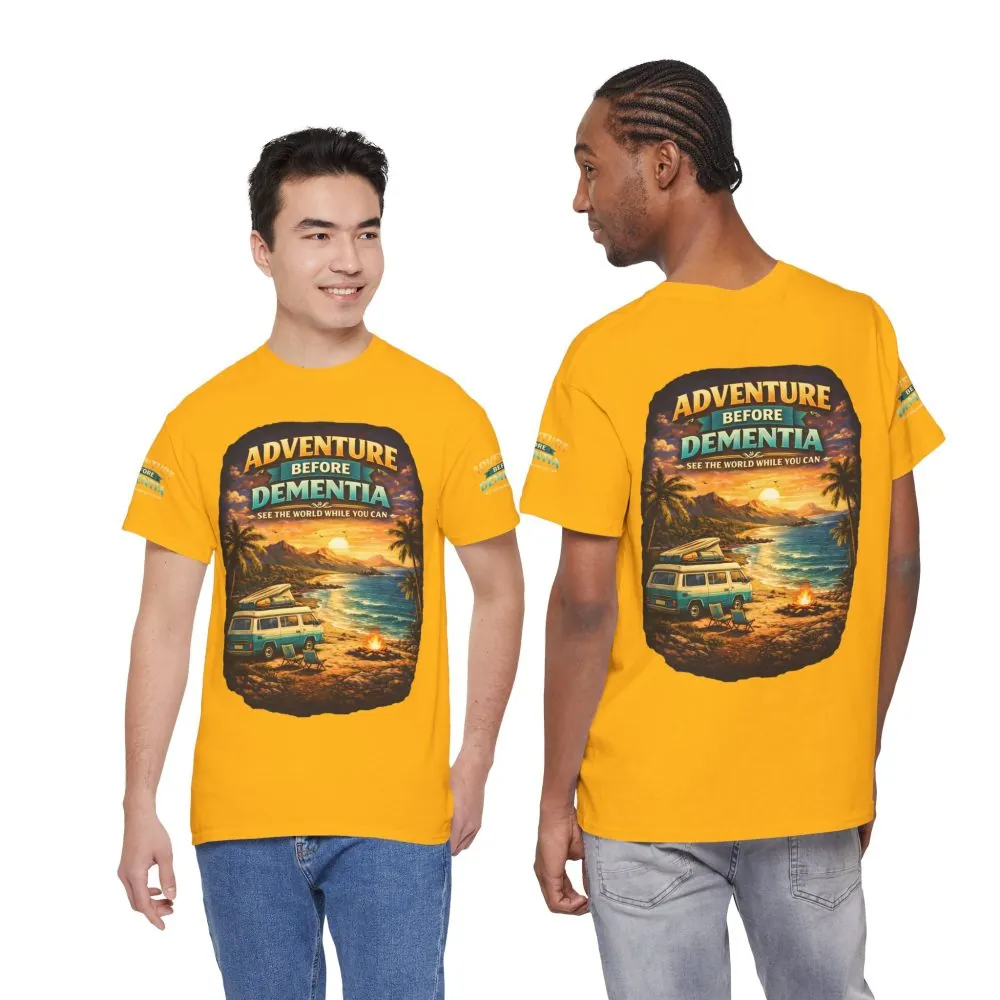 1280772971039305338_2048.jpeg Unisex Heavy Cotton Tee — "Adventure Before Dementia" Design Scenic-Line