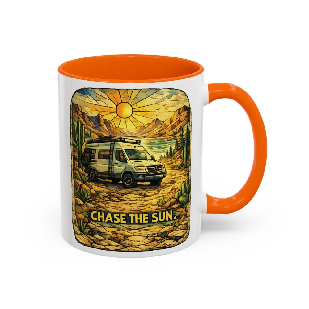 12811323689788346180_2048.jpeg Accent Coffee Mug (11, 15oz) — "Chase The Sun" Design Cubic-Line