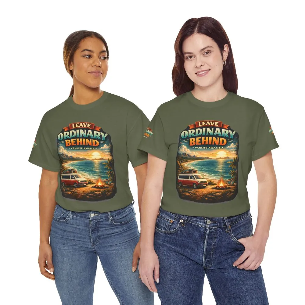 12814074349334670719_2048.jpeg Unisex Heavy Cotton Tee — "Leave Ordinary Behind" Design Scenic-Line