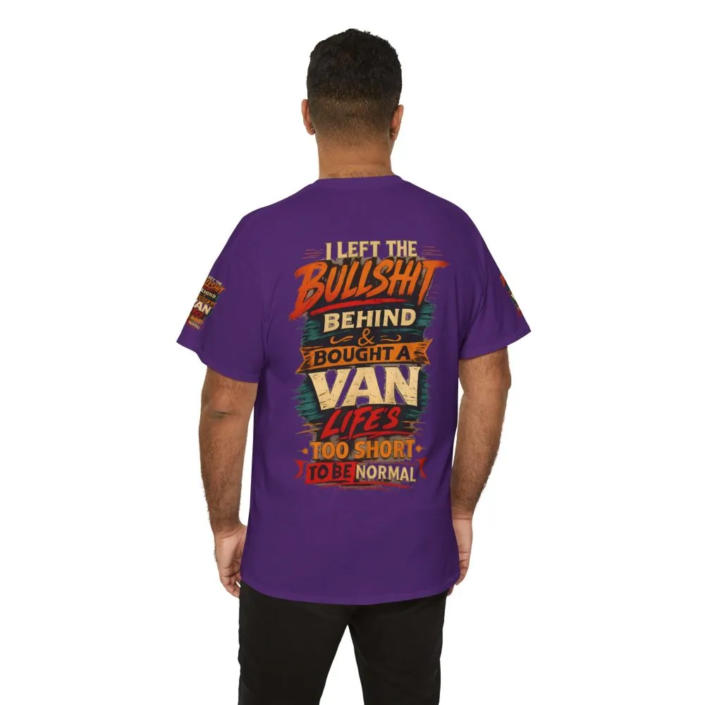 12817279835751917592_2048.jpeg Unisex Heavy Cotton Tee — "I Left The Bullshit" Design F**K-Line