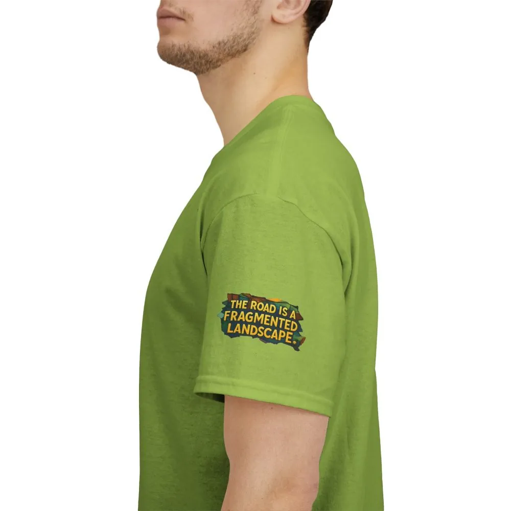 1282622208847745284_2048.jpeg Unisex Heavy Cotton Tee — "The Road Is A Fragmented Landscape" Design Cubic-Line