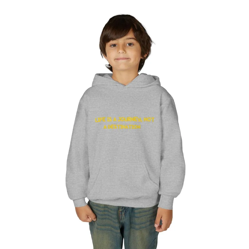 12844656541990892120_2048.jpeg Youth Hoodie(Gildan) – "Life Is A Journey-Not A Destination" (Design Sitcom-Line)