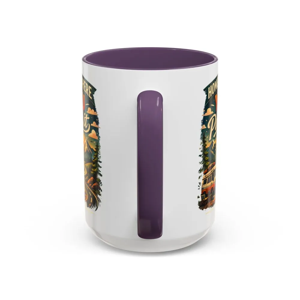 12848036738607245749_2048.jpeg Accent Coffee Mug (11, 15oz) — "Home Is Where You Park It" Design Scenic-Line