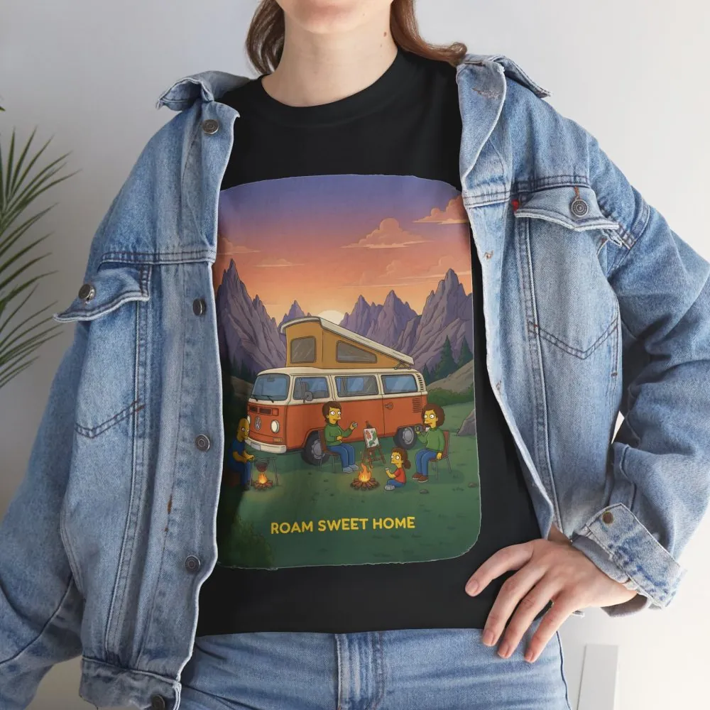 12848622953424175663_2048.jpeg Unisex Heavy Cotton Tee — "Roam Sweet Home" Design Sitcom-Line