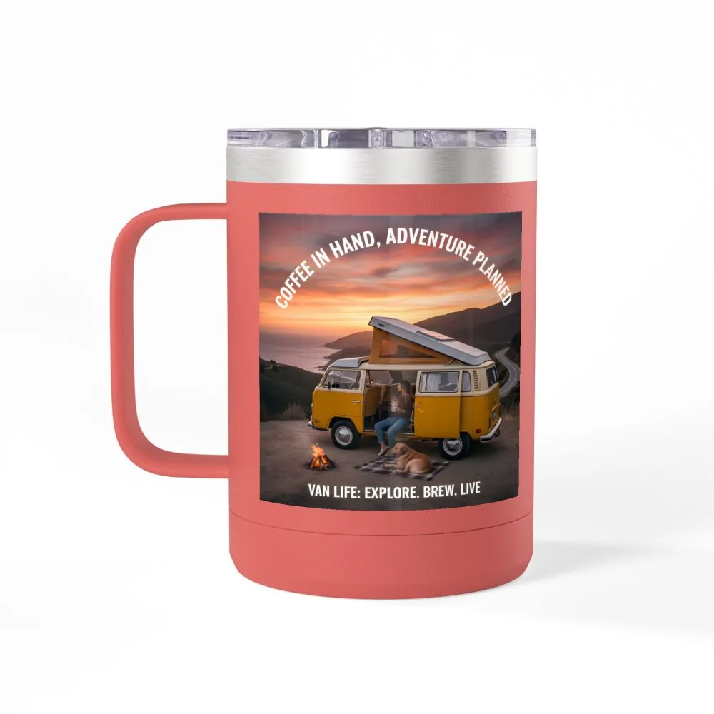 12859094757351007326_2048.jpeg Coffee Mug Tumbler, 15oz — "Coffee in Hand, Adventure Planned"