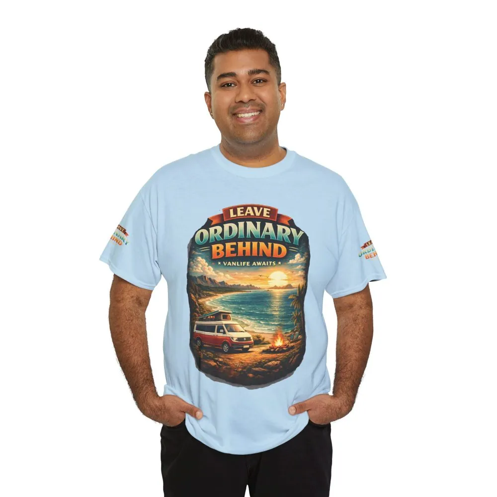 12862781536436452623_2048.jpeg Unisex Heavy Cotton Tee — "Leave Ordinary Behind" Design Scenic-Line