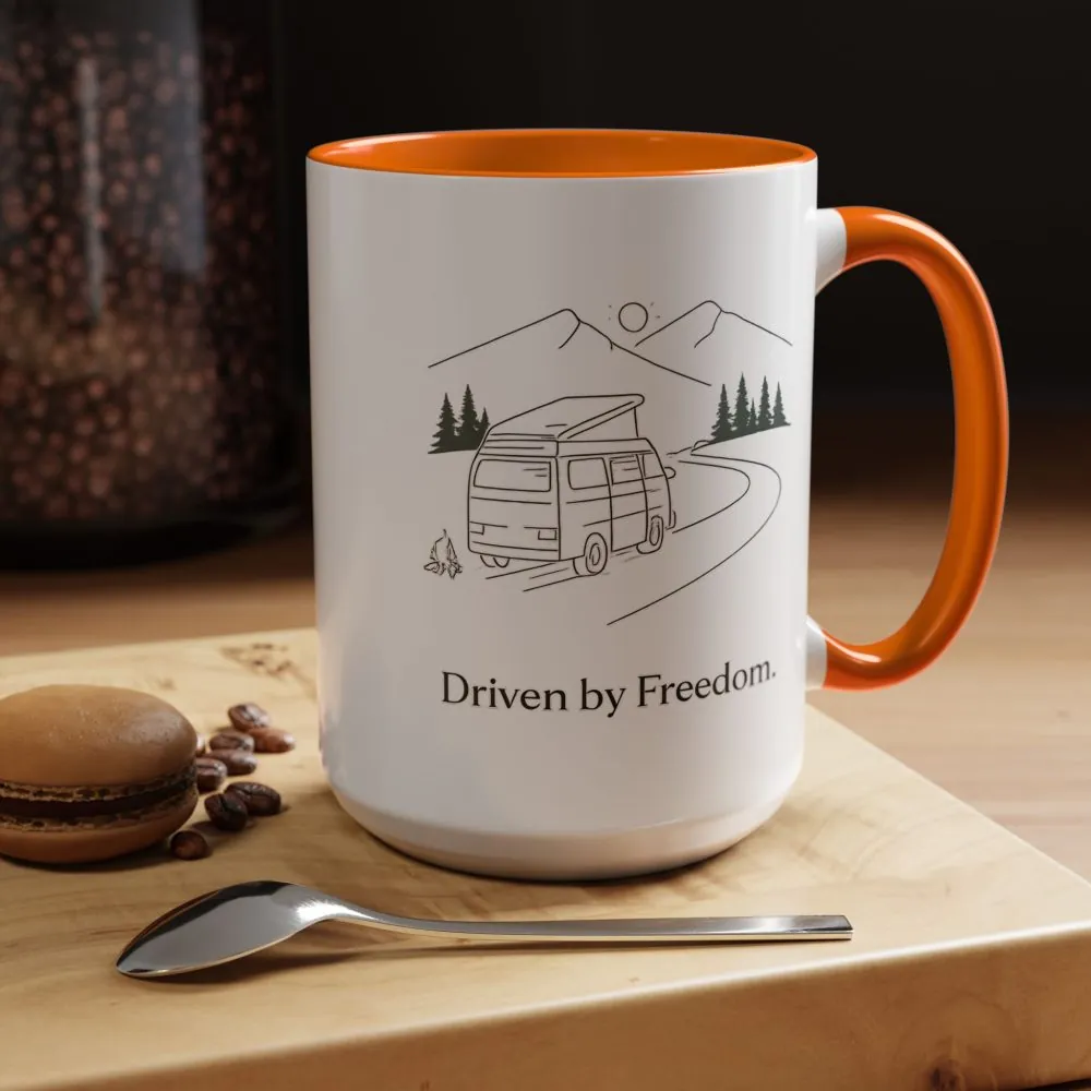 12884585017962247516_2048.jpeg Accent Coffee Mug (11, 15oz) — "Driven By Freedom" Design Minimal-Line