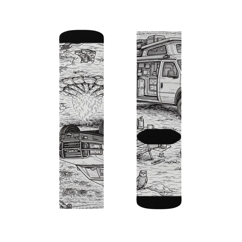 12915443613470887955_2048.jpeg Sublimation Socks — Retro Camper Roadtrip Crew Socks