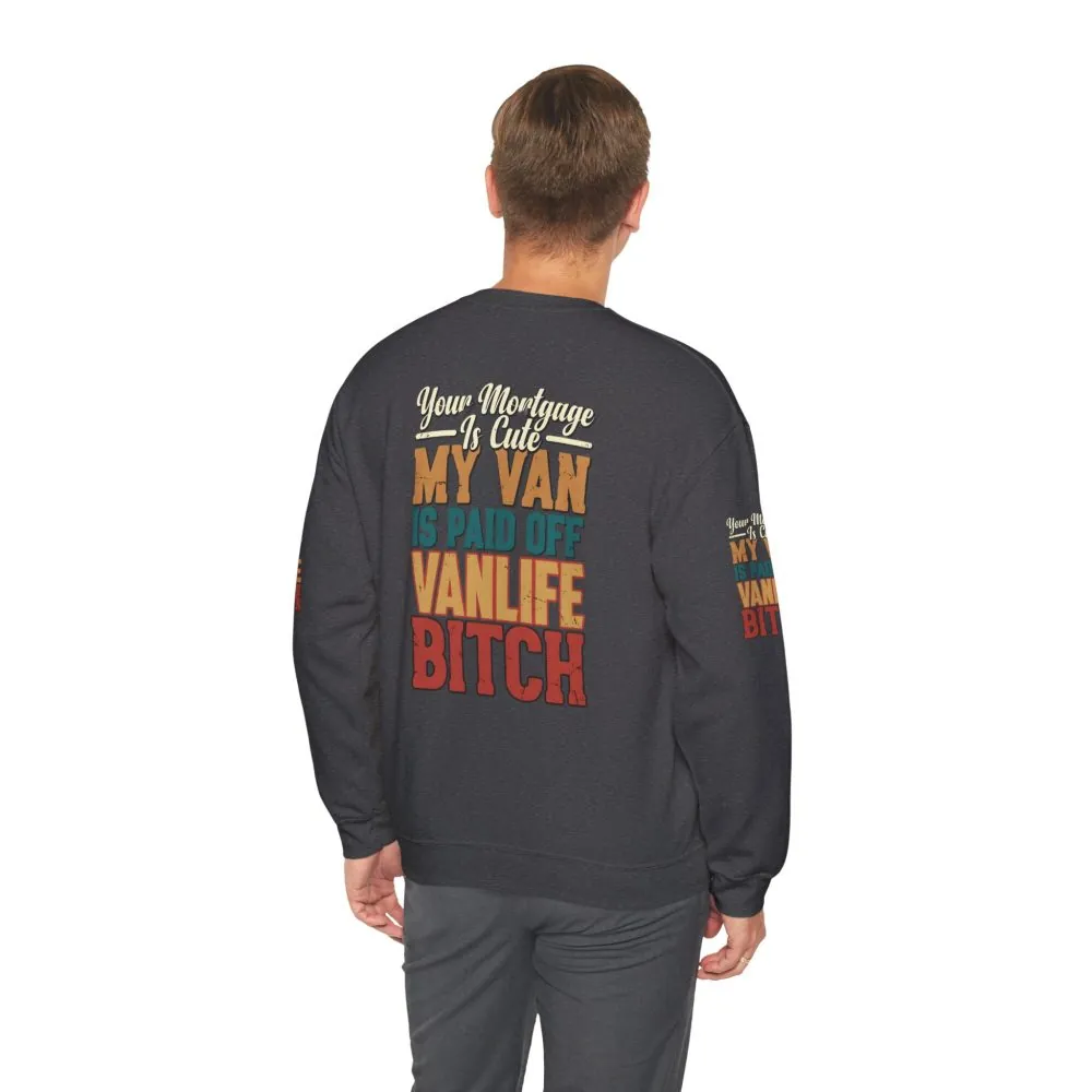 12925193565827774908_2048.jpeg Unisex Heavy Blend™ Crewneck Sweatshirt — "Your Mortgage Is Cute" Design F**K-Line