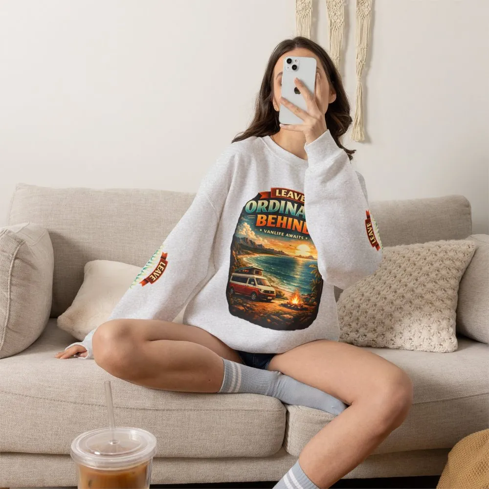 12940293627023438776_2048.jpeg Unisex Heavy Blend™ Crewneck Sweatshirt — "Leave Ordinary Behind" Design Scenic-Line