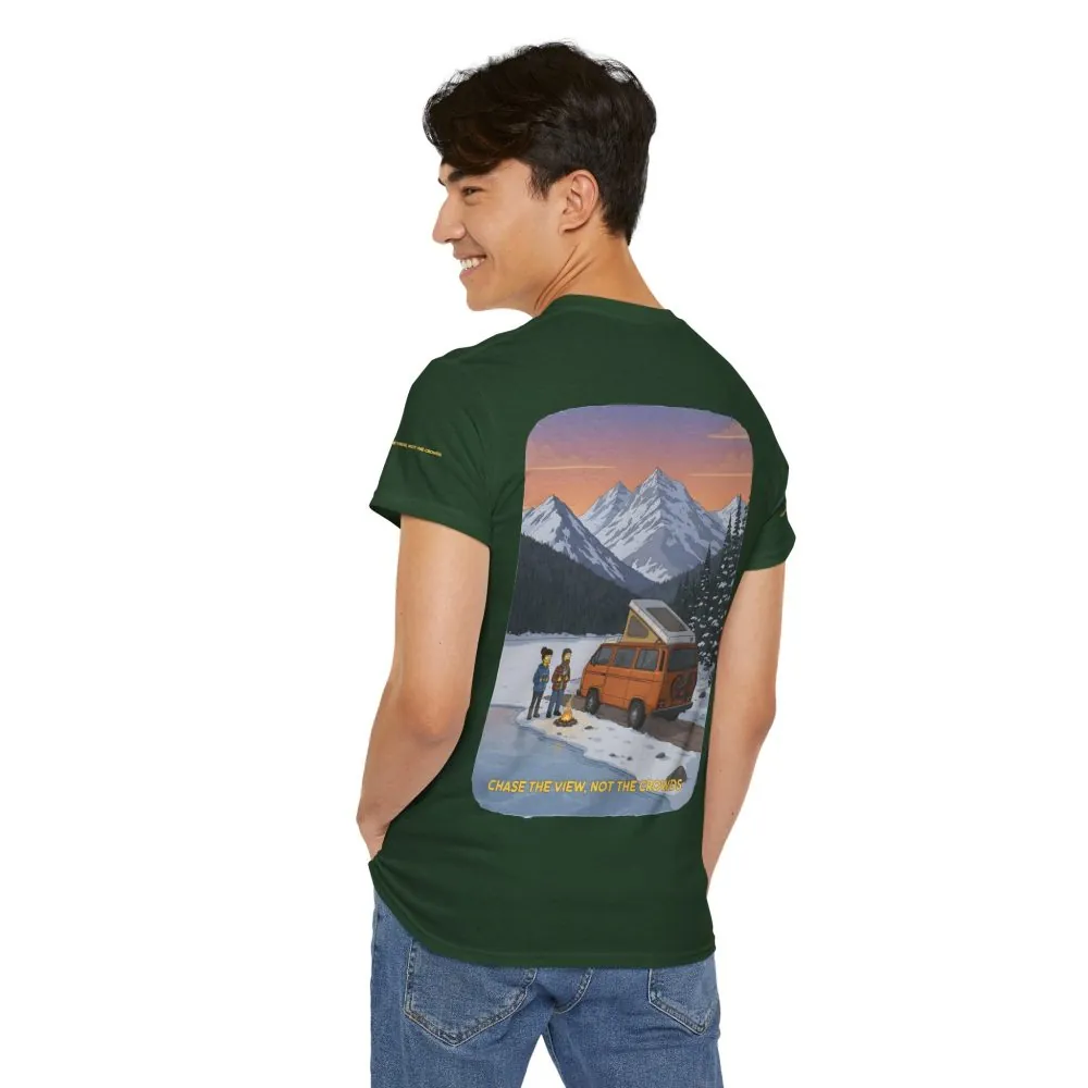 12955337684632889926_2048.jpeg Unisex Heavy Cotton Tee — "Chase The Views-Not The Crowds" Design Sitcom-Line