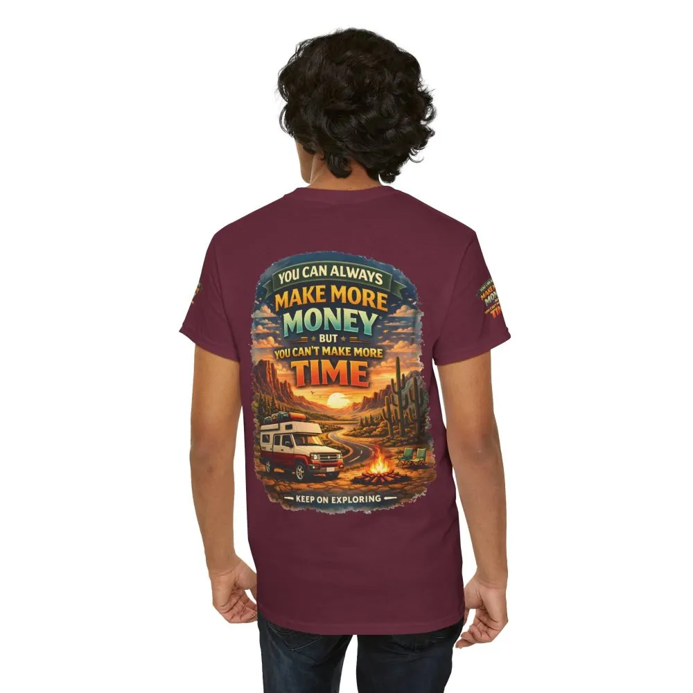 12978901452308808180_2048.jpeg Unisex Heavy Cotton Tee — "You Can Always Make More Money" Design Scenic-Line