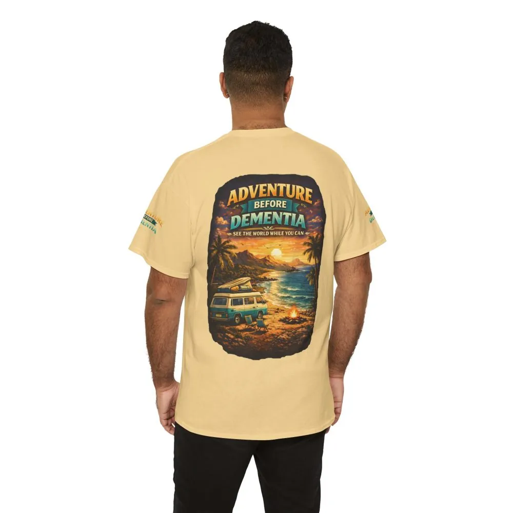 13018549544867723616_2048.jpeg Unisex Heavy Cotton Tee — "Adventure Before Dementia" Design Scenic-Line