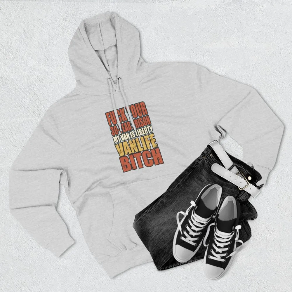 Three-Panel Fleece Hoodie - "Fuck Your 30 Year" Design F**K-Line