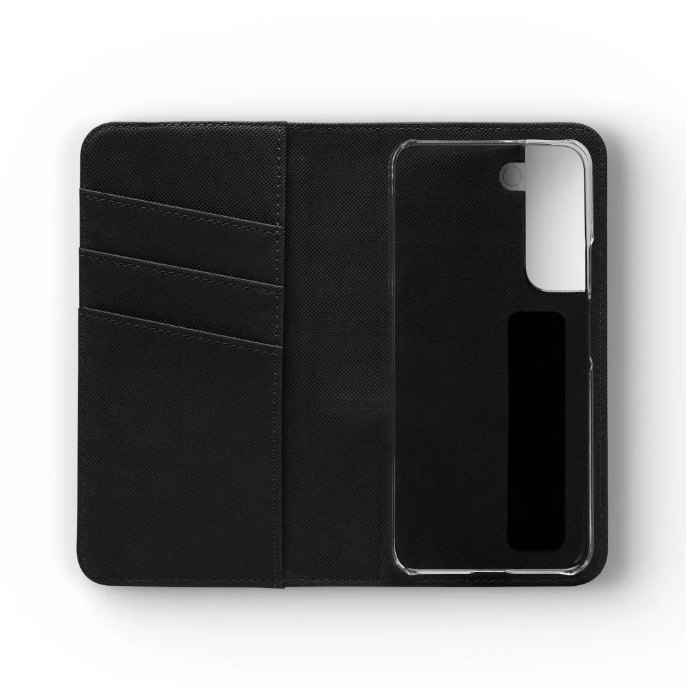 Flip Phone Case — "Adventure Awaits, Fuel Your Journey, Not the WiFi" Wallet Cover