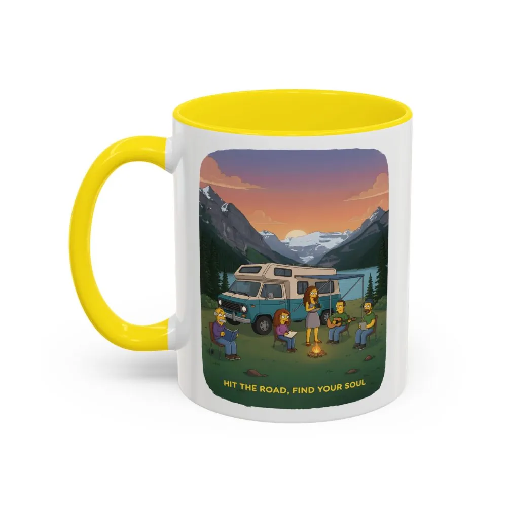 13133926714228489979_2048.jpeg Accent Coffee Mug (11, 15oz) — "Hit The Road-Find Your Soul" Design Sitcom-Line