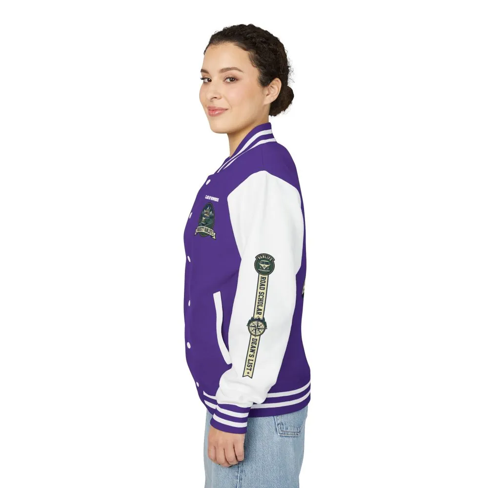 1313677257159282933_2048.jpeg Unisex Heavyweight Letterman Jacket (Awdis) —"Adventure Academy" Road Trip Team Varsity Jacket