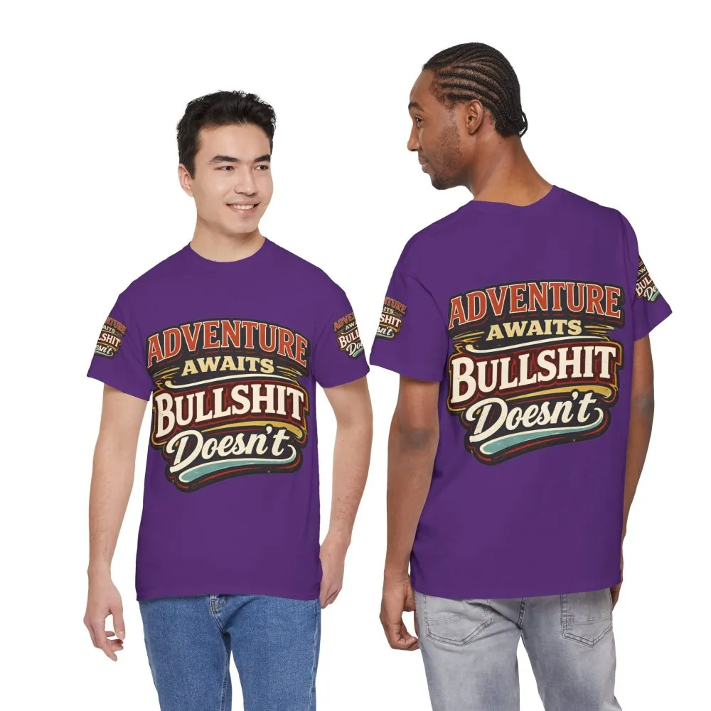 13172910673283002067_2048.jpeg Unisex Heavy Cotton Tee — "Adventure Awaits" Design F**K-Line