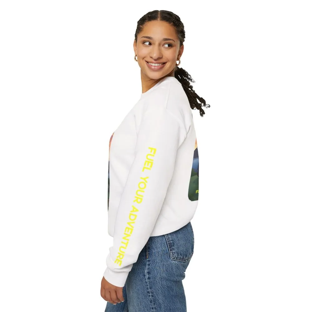 13230902937539738816_2048.jpeg Unisex Heavy Blend™ Crewneck Sweatshirt — "Fuel Your Adventure" Design Sitcom-Line