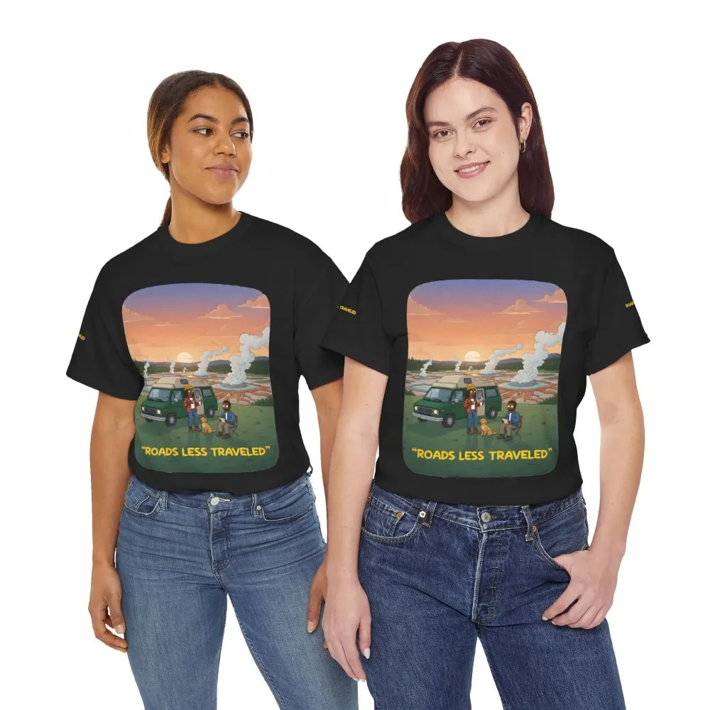 13245540667588196050_2048.jpeg Unisex Heavy Cotton Tee — "Roads Less Traveled" Design Sitcom-Line