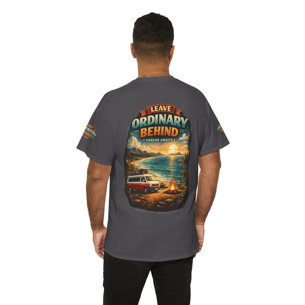 13256611431094658811_2048.jpeg Unisex Heavy Cotton Tee — "Leave Ordinary Behind" Design Scenic-Line