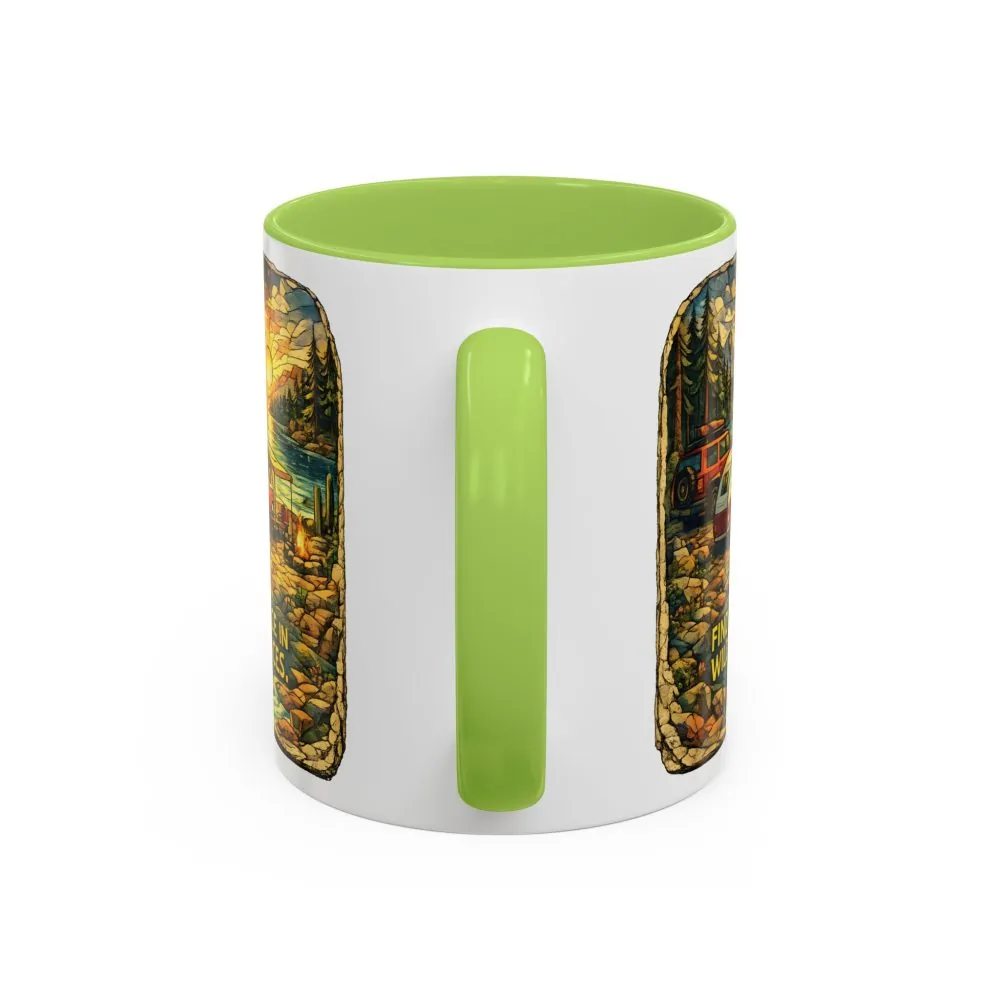 13257046031548373924_2048.jpeg Accent Coffee Mug (11, 15oz) — "Find Peace In Wild Places" Design Cubic-Line
