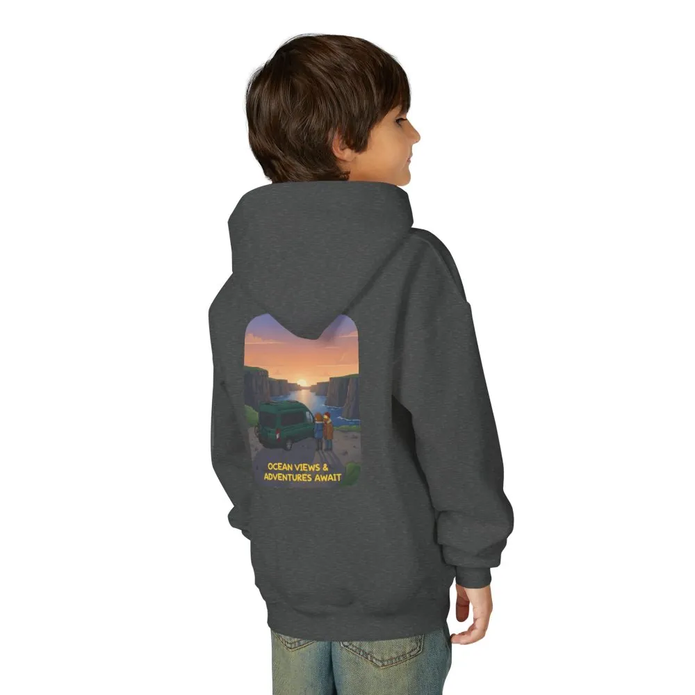 13262139462497329208_2048.jpeg Youth Hoodie(Gildan) – "Ocean Views-Adventures Awaits" (Design Sitcom-Line)