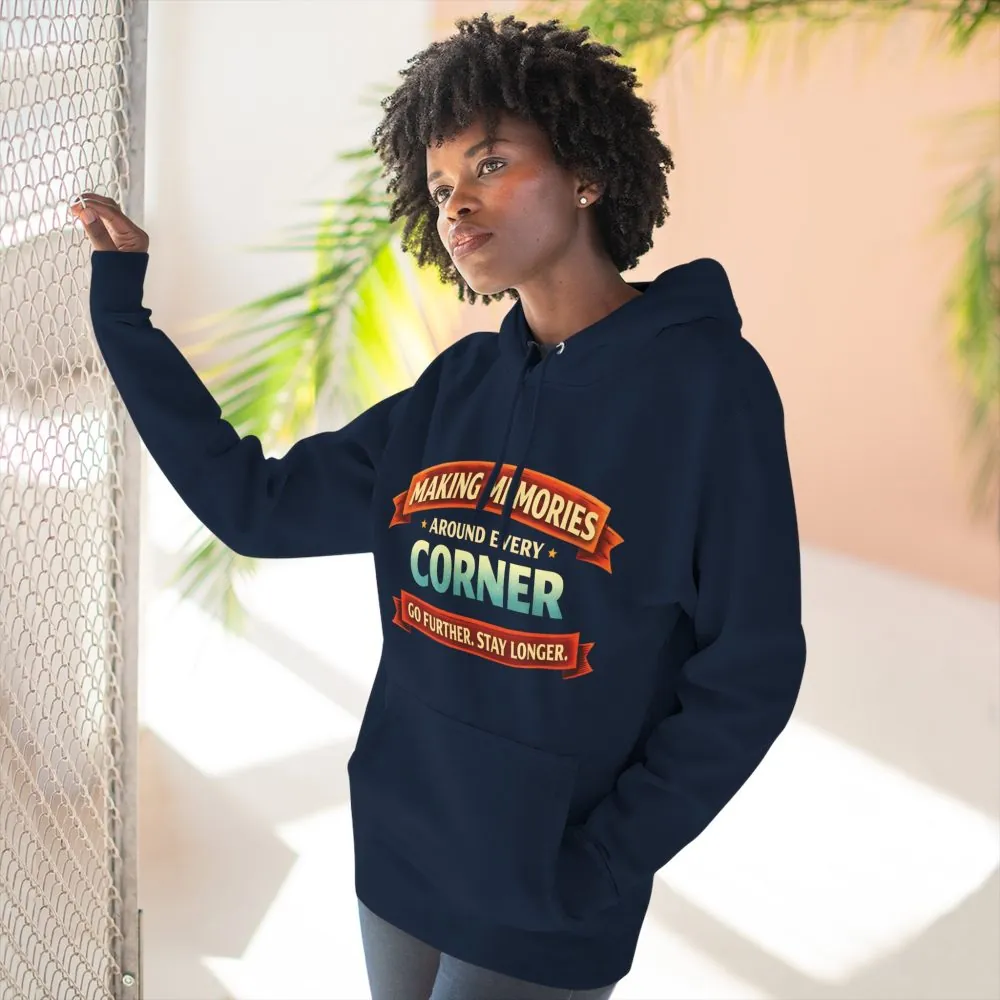 Three-Panel Fleece Hoodie - "Making Memories" Design Scenic-Line