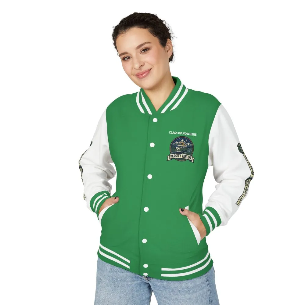 13278963547835547443_2048.jpeg Unisex Heavyweight Letterman Jacket (Awdis) —"Adventure Academy" Road Trip Team Varsity Jacket