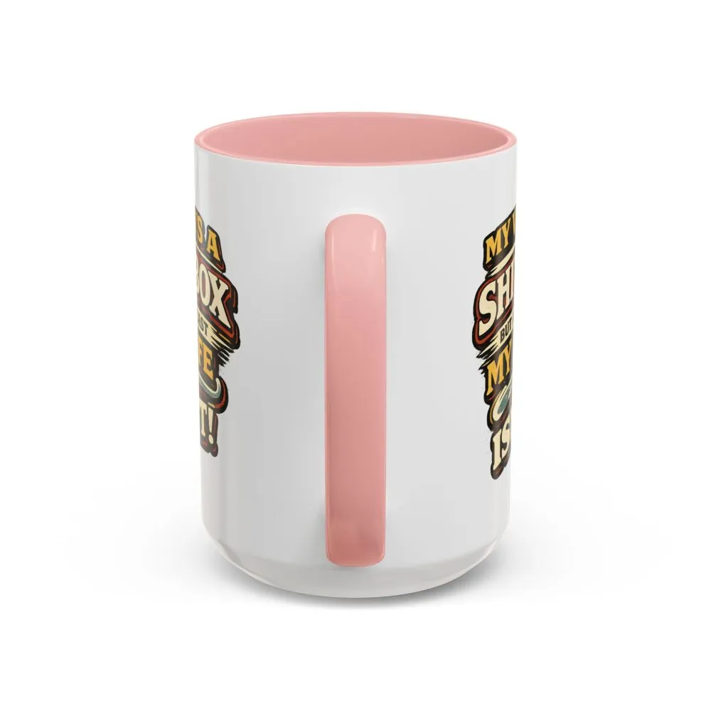 Accent Coffee Mug (11, 15oz) — "My Van`s A Shitbox" Design F**K-Line