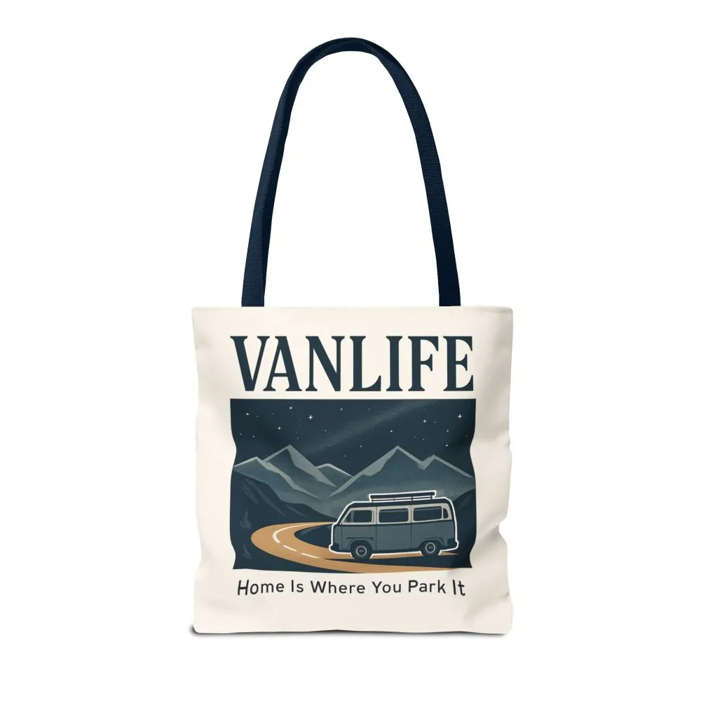 13334243877623517201_2048.jpeg Vanlife Tote Bag — "Vanlife - Home Is Where You Park It" Campervan Beach/Adventure Tote