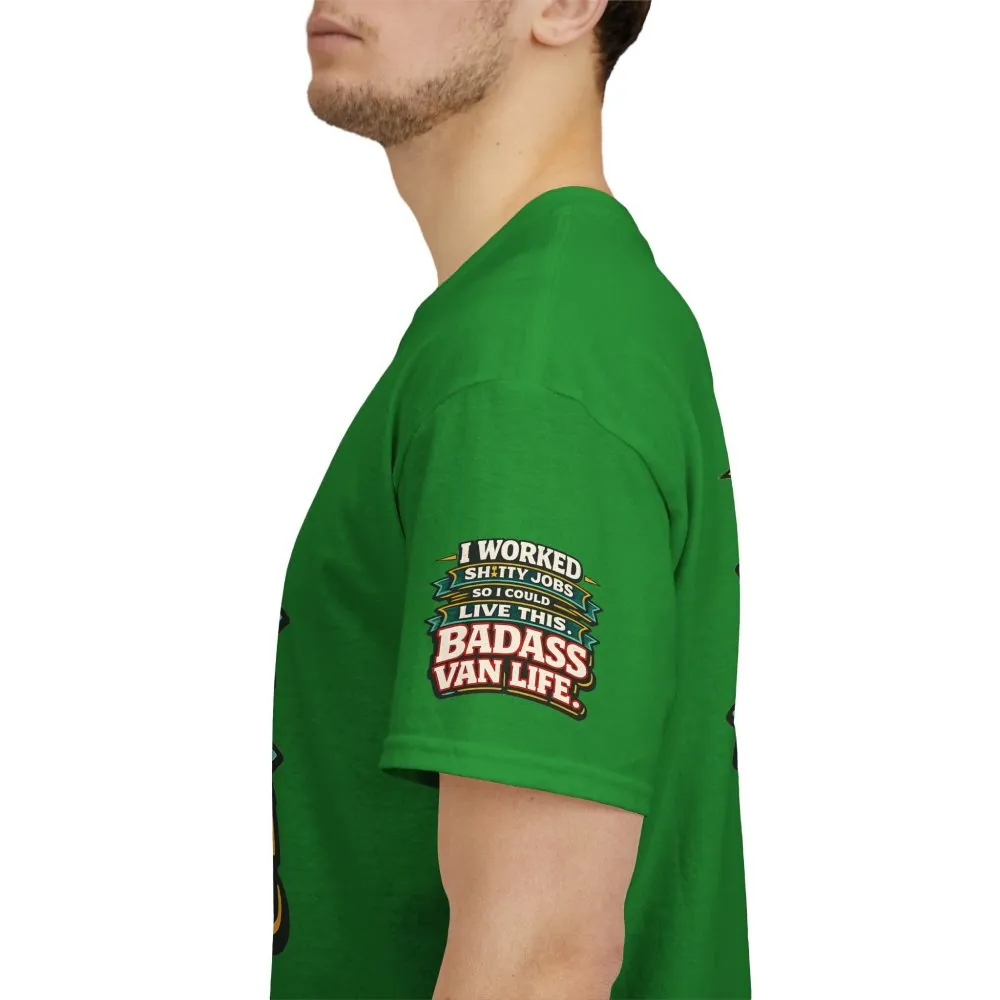 Unisex Heavy Cotton Tee — "I Worked Shitty Jobs" Design F**K-Line