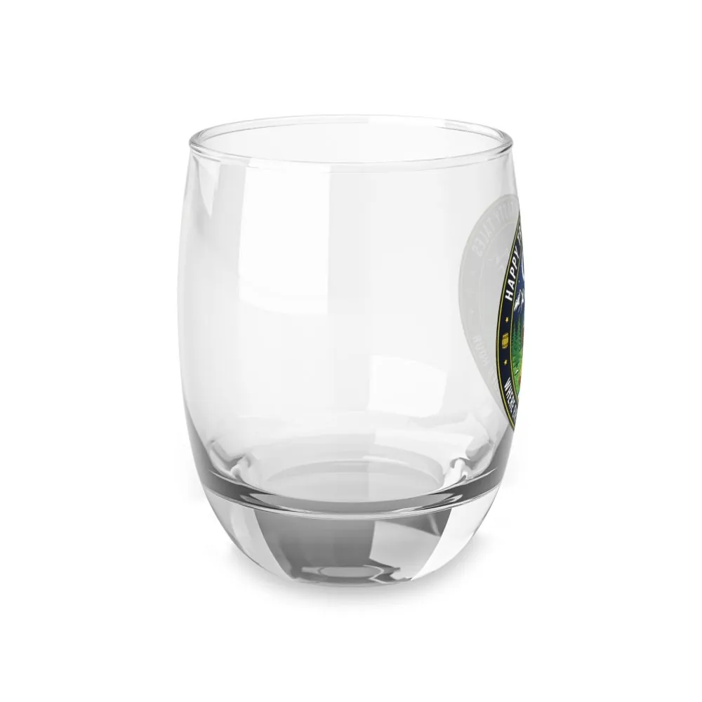 13390837837345695795_2048.jpeg Whiskey Glass - 'Happy Trails & Tasty Tales' Camper Van Camping Whiskey Glass