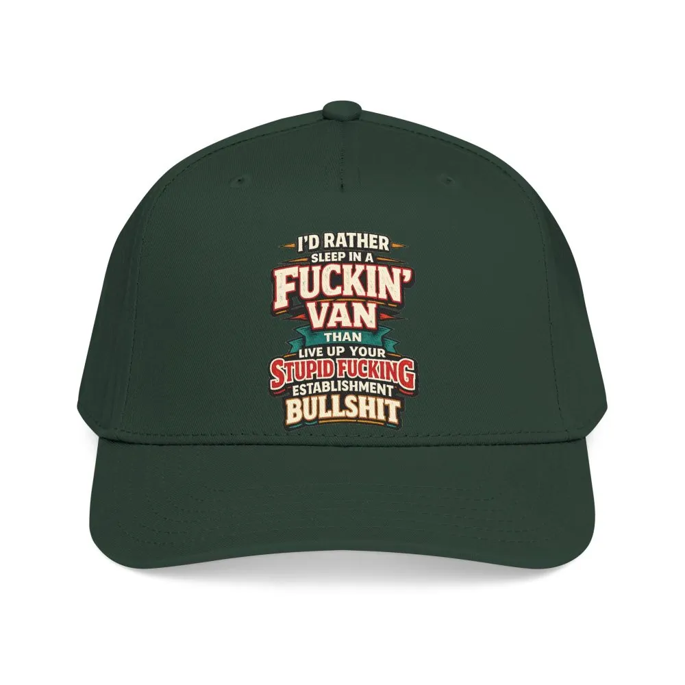 13441631919283808788_2048.jpeg Baseball Cap - "I´d Rather Sleep in A Fucking Van" Design F**K-Line