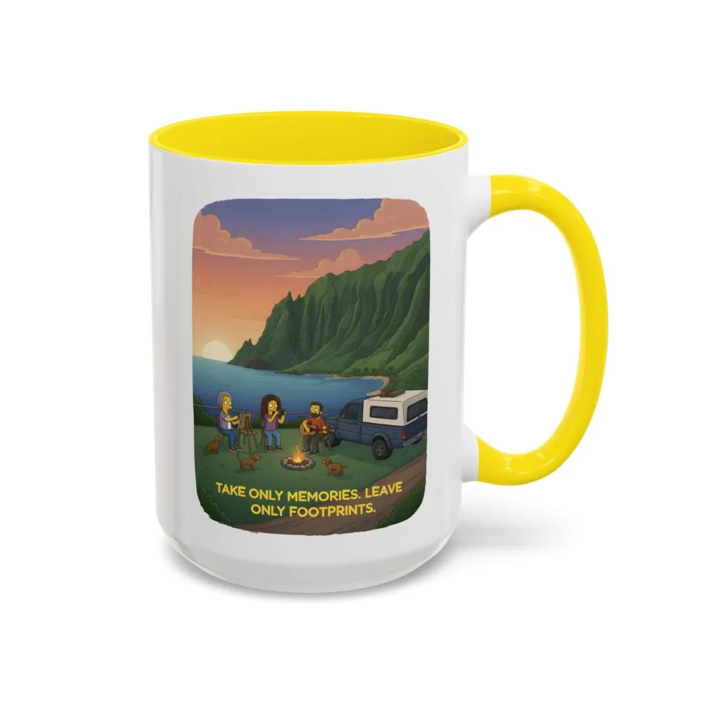13550358909412924174_2048.jpeg Accent Coffee Mug (11, 15oz) — "Take Only Memories-Leave Only Footprints" Design Sitcom-Line