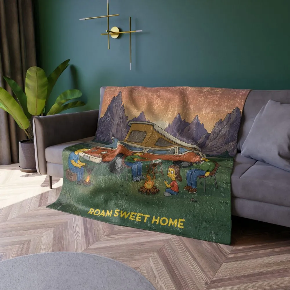 13602717776004782083_2048.jpeg Crushed Velvet Blanket —"Roam Sweet Home" Design Sitcom-Line (Campervan)
