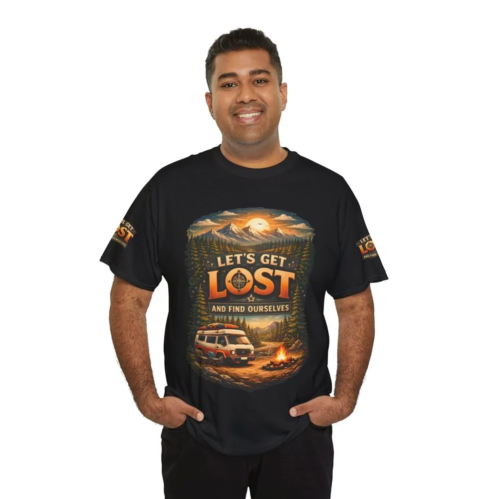 13616810408743097114_2048.jpeg Unisex Heavy Cotton Tee — "Let´s Get Lost And Found Ourselfs" Design Scenic-Line